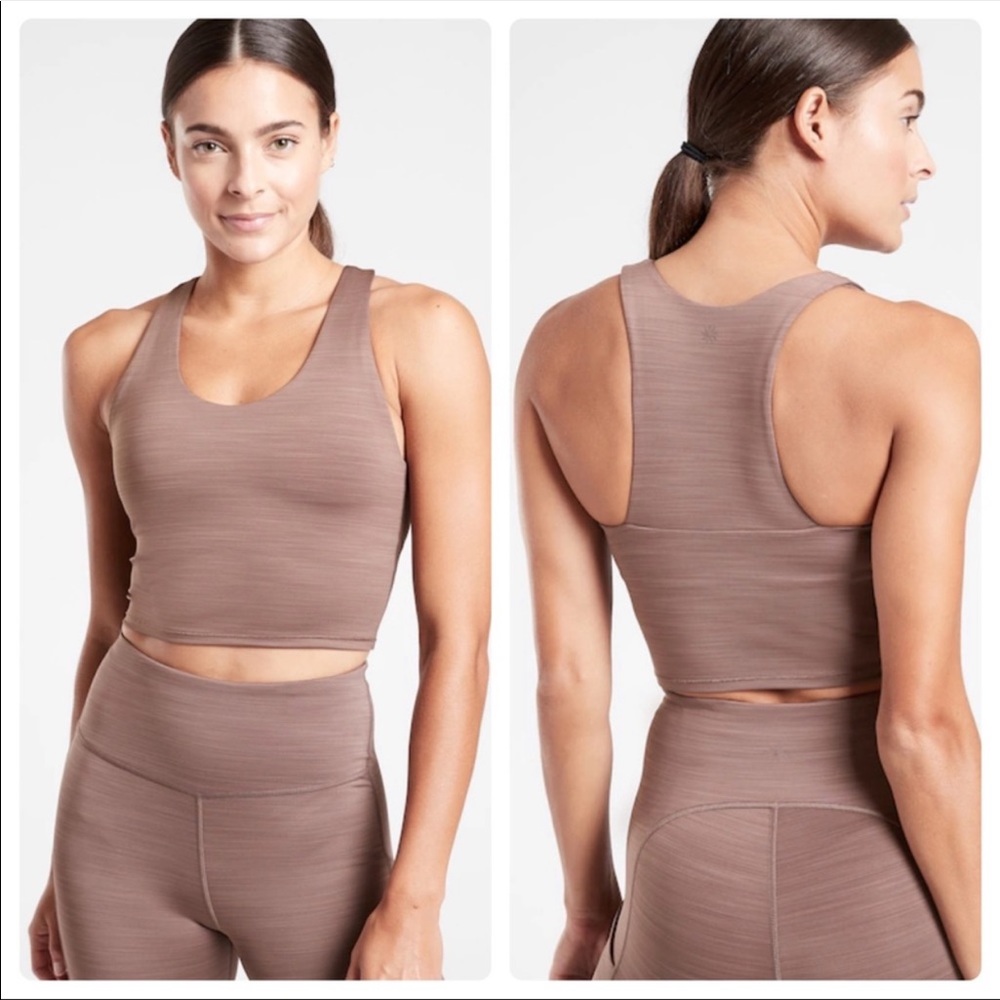 Athleta Space Dye Ultimate Crop Sports‎ Bra